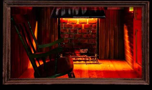 Cabin in the wood escape room dublin scene